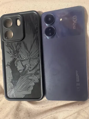 Celular Poco C65 256gb semi novo Azul com caixa