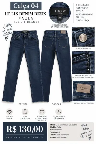 CALÇA Le Lis Blanc ORIGINAL 