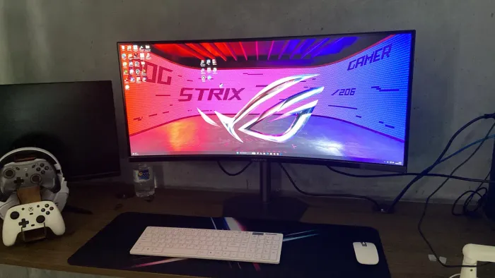 Monitor 34 tela Curva Ultra Wide 3440x1440 (ainda com garantia)