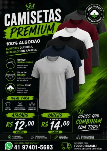 Camisetas lisas brancas