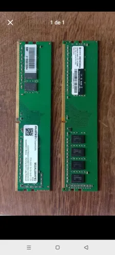 MEMÓRIAS RAM DDR4 8 GB