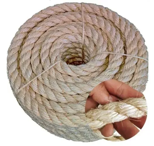 Corda de Sisal Natural Bacalhau 12mm - p/ Decoração, Artesanato