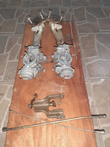 Kit dupla carburacao completa fusca 1600