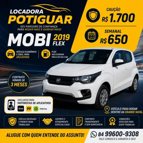 Locação para motoristas de app alugo