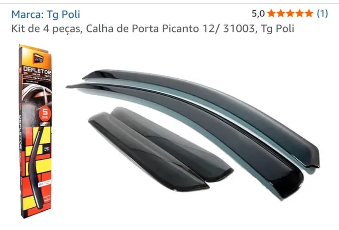 Calha de chuva Kia picanto