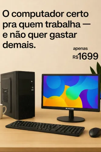 Computador Completo Ideal Para Escritorio, Comercio,, Estudos i5 2500 8GB DDR3 e 240GB SSD