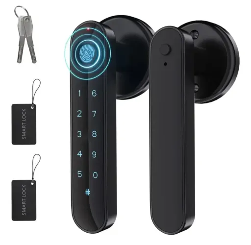 Fechadura Digital Biométrica Elétrica Smart Com Tuya 5 Em 1