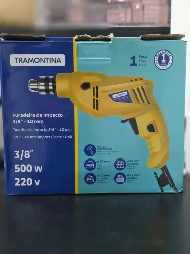 Furadeira Impacto 3/8 500w Tramontina