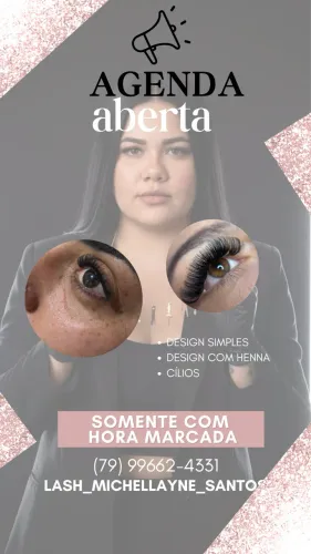 Extensões de cílios e design sobrancelhas