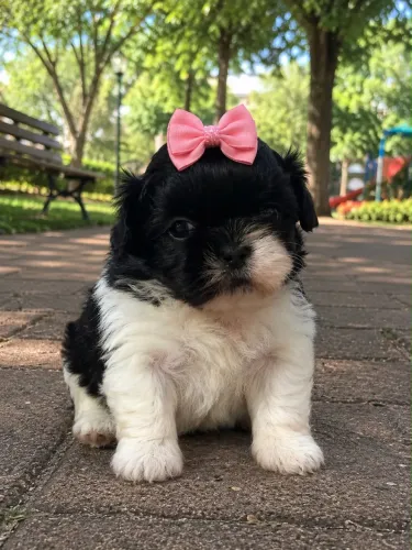 Shih Tzu 50 dias fêmea de muita alegria 