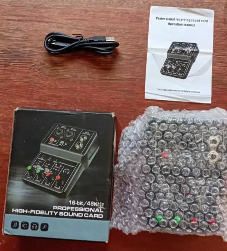 Mesa Mixer Placa De Som Teyun Q-12 Interface De Audio Usb Pc