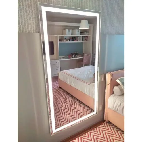 ESPELHO LED RETANGULAR JATEADO
