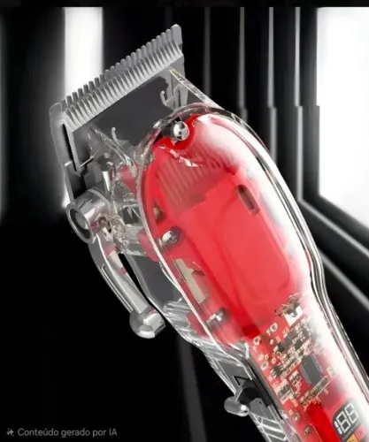 Maquina De Cortar Cabelo Onistek ON-MA301 Professional Cor Cristal