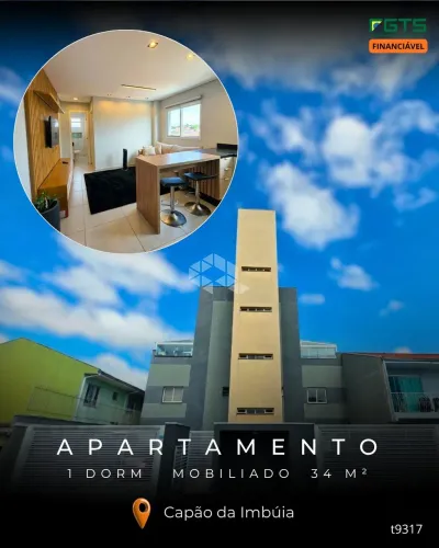 Apartamento de 1 Quarto Mobiliado à Venda no Capão da Imbuia - Curitiba