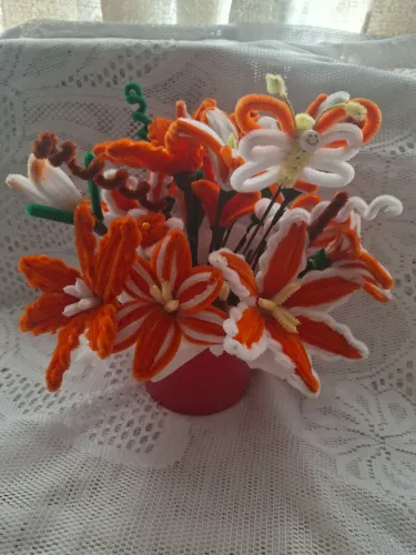 Vaso de flor Felpuda