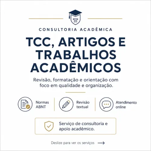 Consultoria Acadêmica para TCC, Artigos e Trabalhos Científicos
