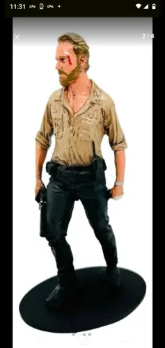 MINIATURA BONECO RICK DO THE WALKING DEAD