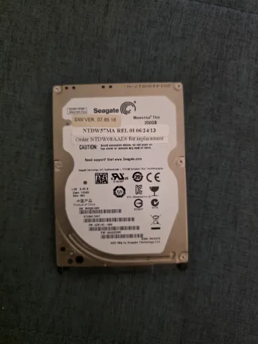 HD Notebook 2,5" Seagate Thin 250GB SATA - Saúde 100%