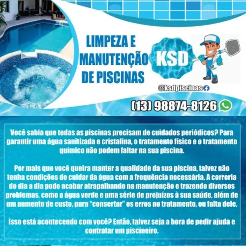 PISCINEIRO LIMPEZA DE PISCINA