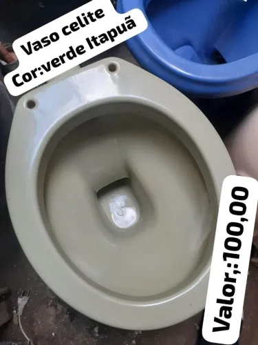 Vaso sanitário celite,cor:verde Itapuã! Nao Aceito proposta