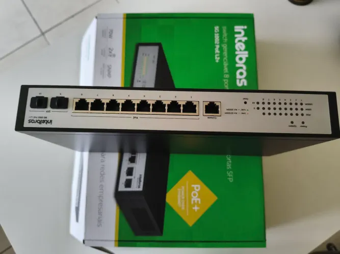 Switch Gerenciavel 8p Giga +2p Sfp Sg 1002 Poe L2+ Intelbras