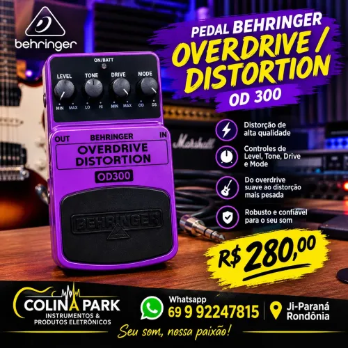 Pedal Behringer Overdrive / Distortion OD 300