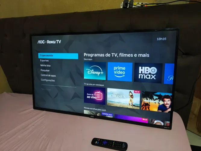 TV SMART AOC 43"Roku TV LED Wi-fi ENTREGO Goiânia Anápolis e Região Parcelo