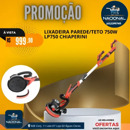 LIXADEIRA TELESCÓPICA CHIAPERINI CH LP-750 - 750W