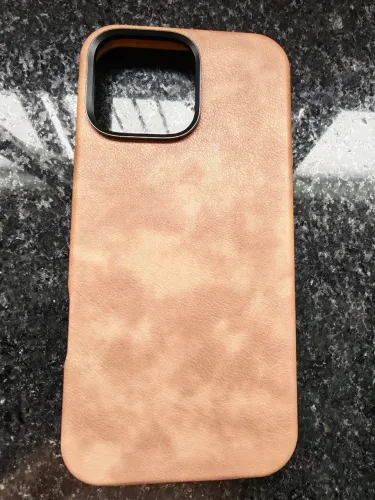 Caps Case Couro Magsafe Marrom IPhone 16 Pro Max