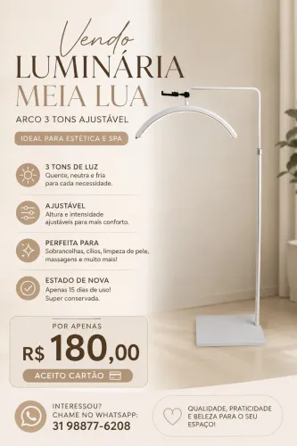 Luminária meia lua