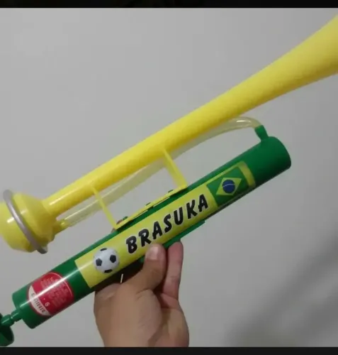 Corneta Vuvuzela buzina Brazuca grande de pressão 