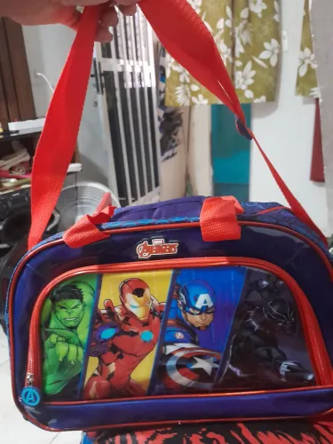 Bolsa de viagem masculina pequena infantil Marvel avengers