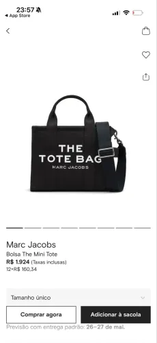 Bolsa tote Marc jacobs 