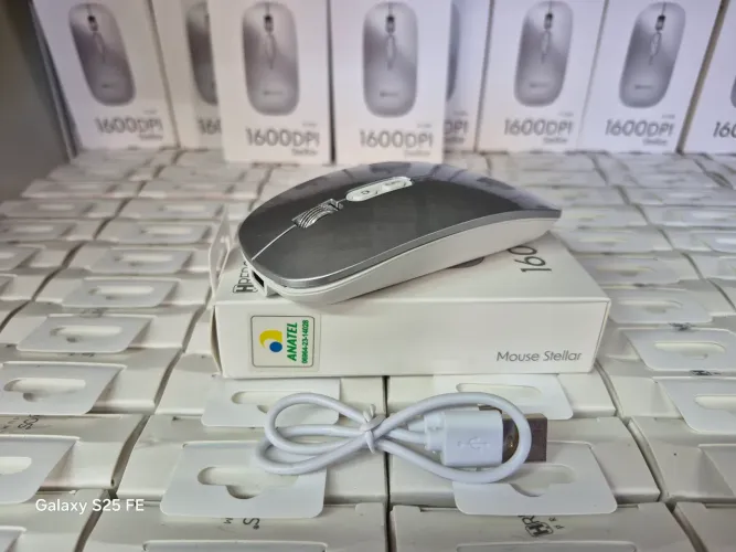 MOUSE BRUSHED PRATA 1600DPI<br>REF: IF-216 S