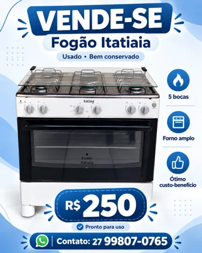 Vendo Fogão 5 bocas Itatiaia