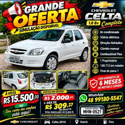 Chevrolet Celta Life/ LS 1.0 MPFI 8V Flexpower 5P 2010