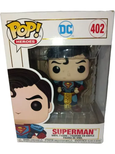 Boneco funko pop super man DC justice action figure