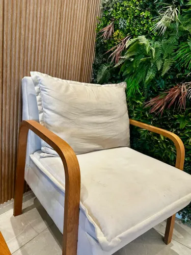 Conjunto de poltronas em Suede