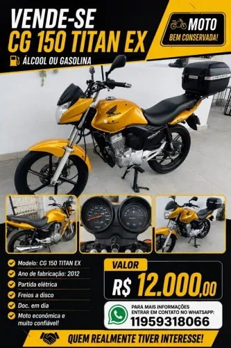 Honda CG 150 Titan-esd Mix/flex 2012