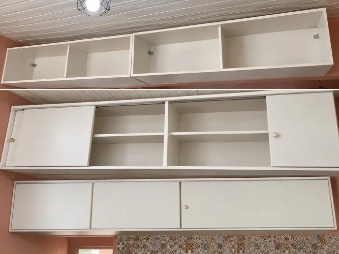 Conjunto de Armários 100% MDF - Excelente Estrutura
