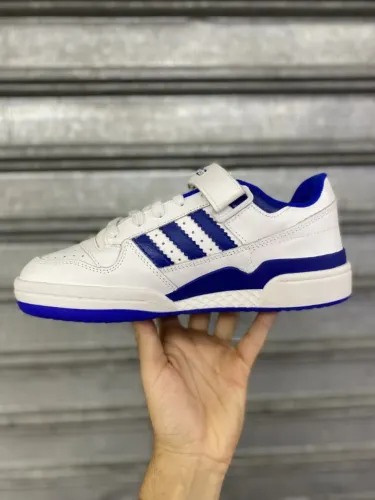 Tênis Adidas Forum Low Unissex Branco Azul Premium Masculino Feminino | 35 ao 43