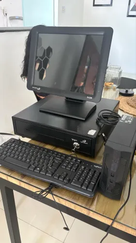 COMPUTADOR ELGIN COMPLETO COM CAIXA REGISTRADORA E TOUCHE SCREEN