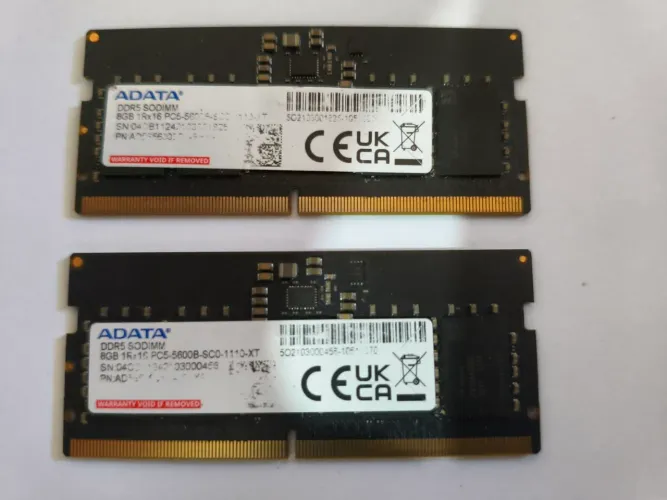 02 (duas) Memórias Ram DDR5 8giga