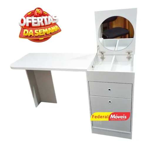 Penteadeira Escrivaninha 1 Porta 1 Gavetão - Mega Promoção!