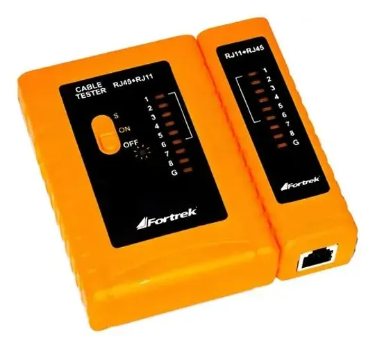 Testador de Cabos LAN RJ11/RJ45 TCF101 da Fortrek