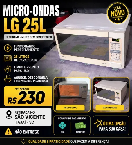 VENDO MICRO-ONDAS LG