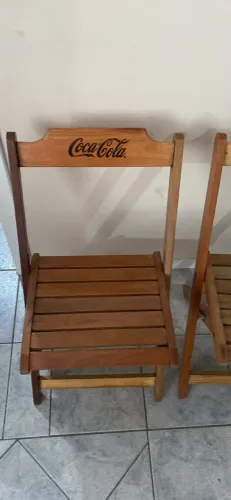 Cadeiras para bar em madeira, dobrável 