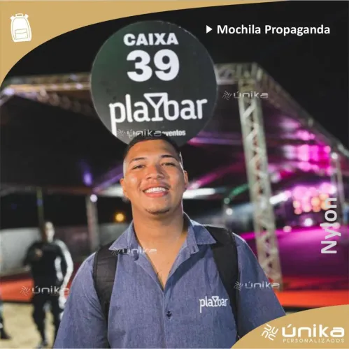 Mochila propaganda pirulito
