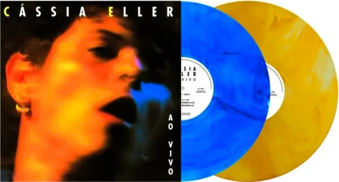 LP Vinil Vinil Cássia Eller - Cassia Eller Ao Vivo (2LP Azul / Amarelo) Novo Lacrado