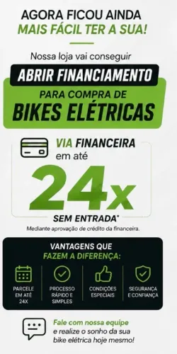 CUMPRE SUA BIKE EM ATÉ 24X ( FINANCIAMOS ) BIKES - ZERO KM - SOMOS LOJA